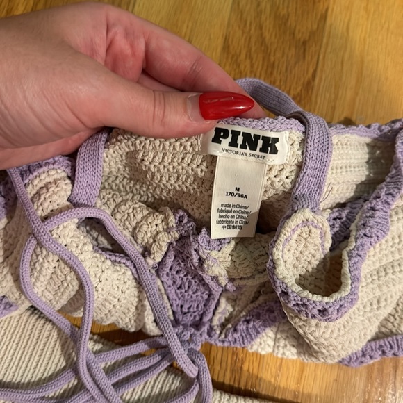 VICTORIAS SECRET• crochet butterfly top and short set - Picture 7 of 8